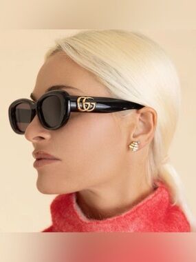 Gucci Sunglasses GG1829SK Black Frames Like New - Festival Stagecoach Coachella
